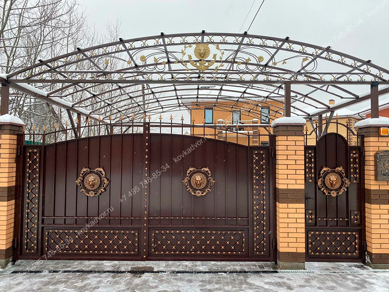 Кованые ворота Арт.ВХК-65 купить в Москве